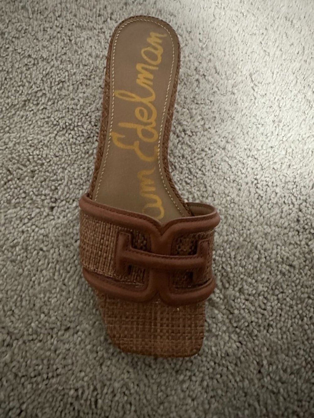 Sam Edelman Waylon Slide Sandal - Rich Cognac - Size 7